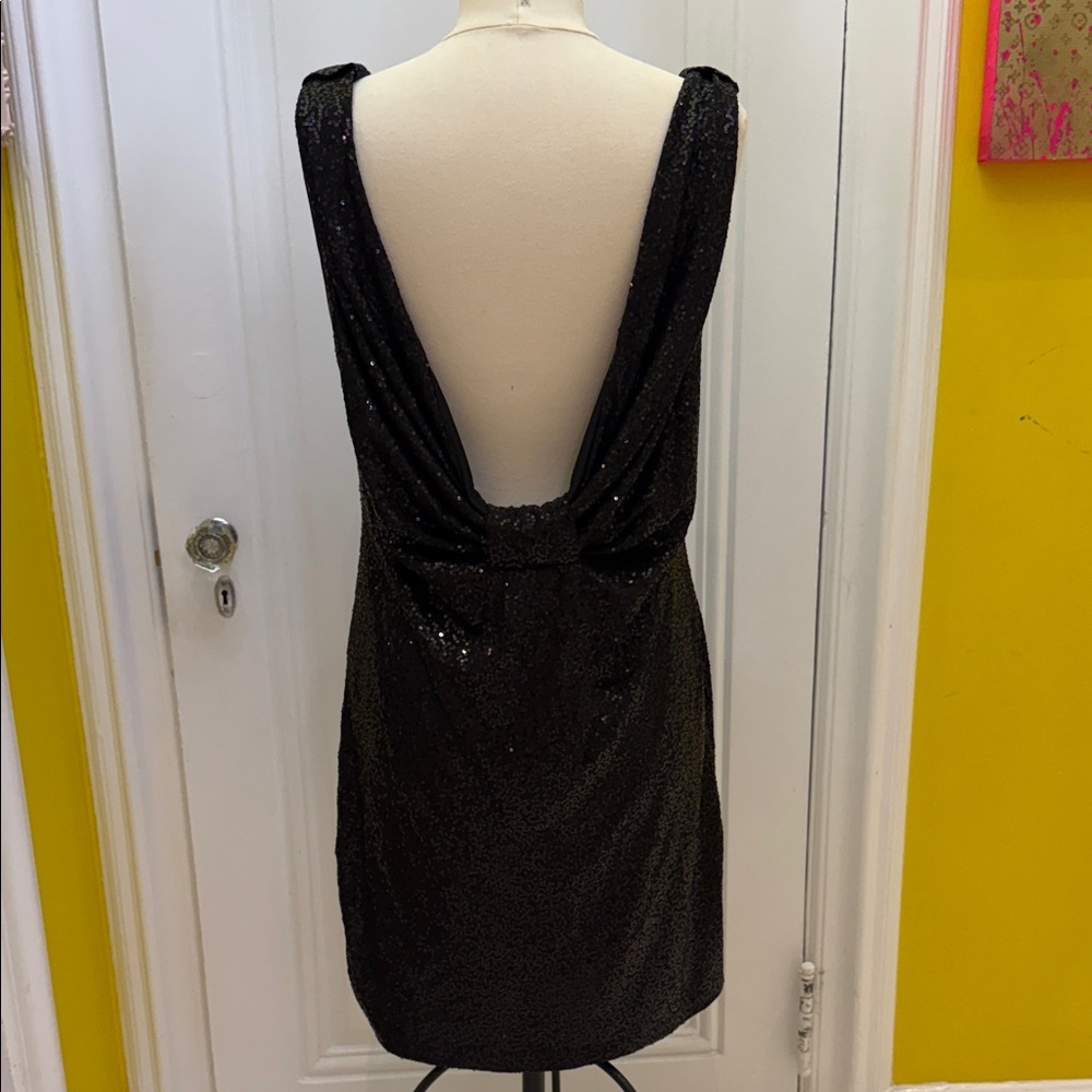 INC International Concepts Elegant Black Sequin Dress